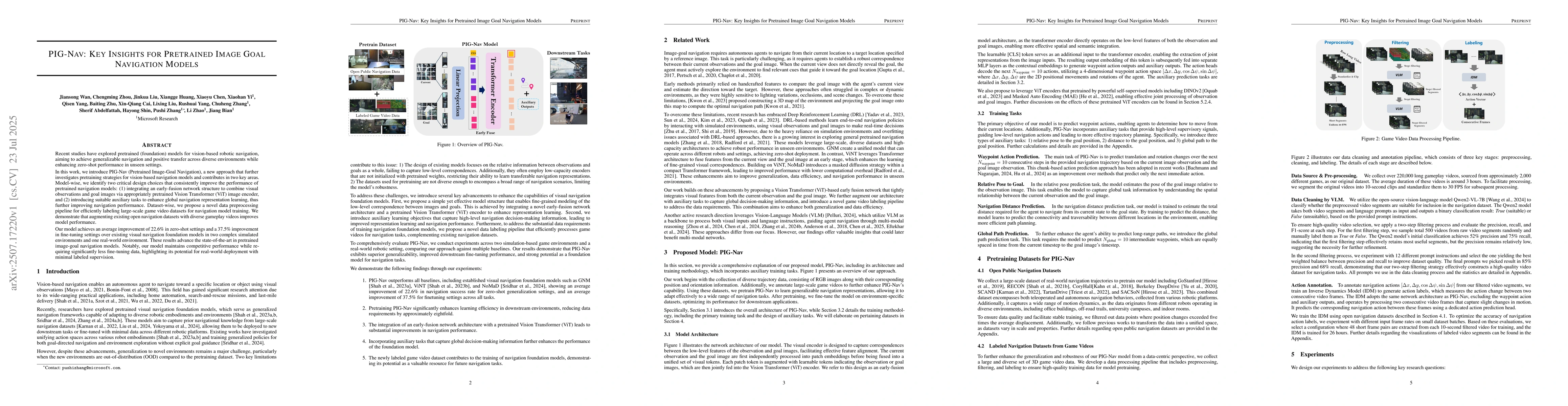 Thumbnail for PIG-Nav: Key Insights for Pretrained Image Goal Navigation Models