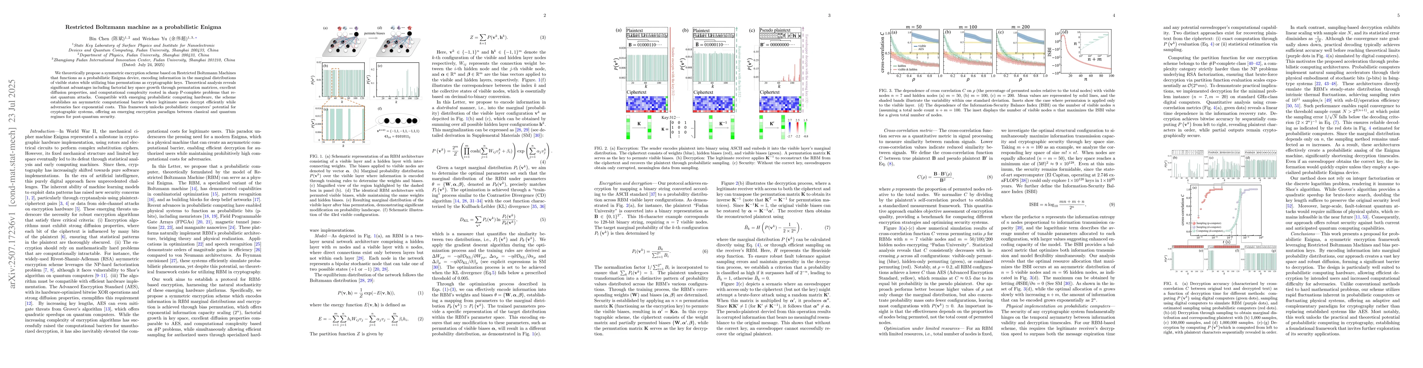 Thumbnail for Restricted Boltzmann machine as a probabilistic Enigma