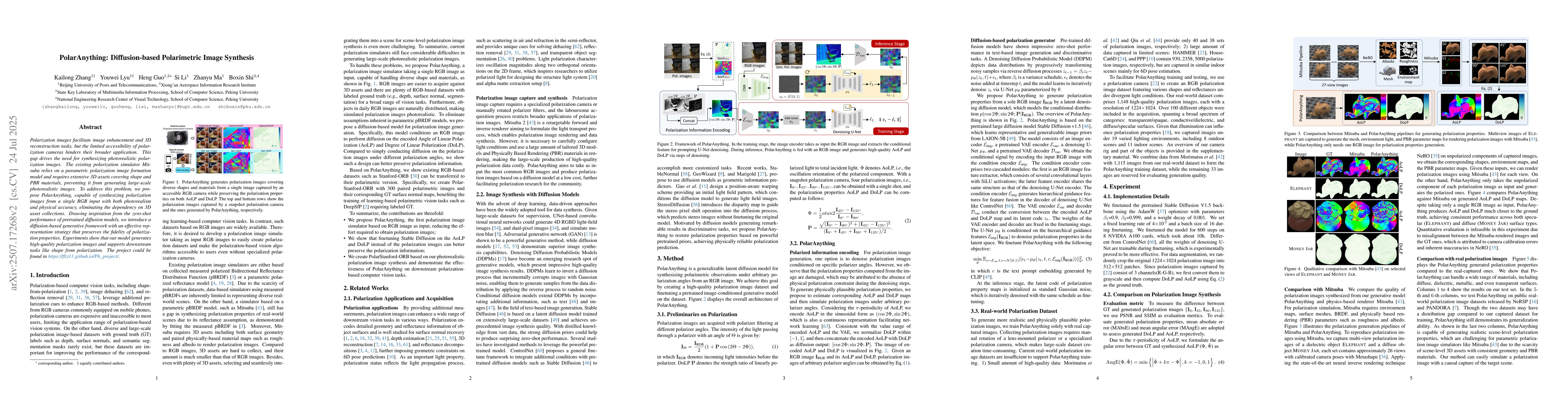 Thumbnail for PolarAnything: Diffusion-based Polarimetric Image Synthesis