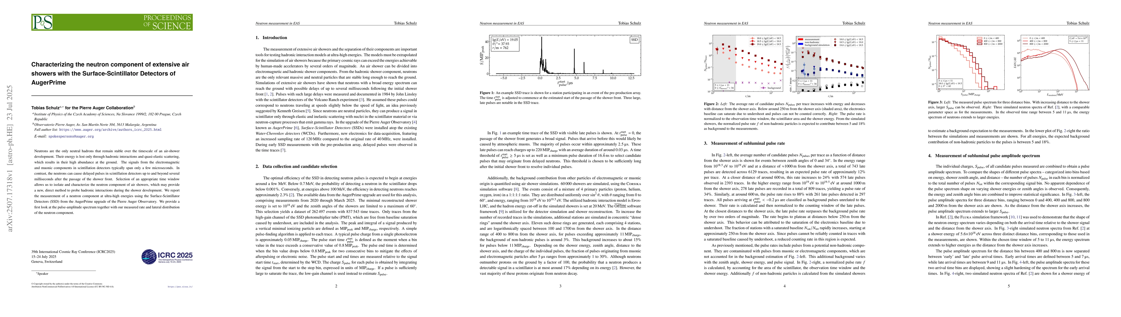 Thumbnail for Characterizing the neutron component of extensive air showers with the
  Surface-Scintillator Detectors of AugerPrime