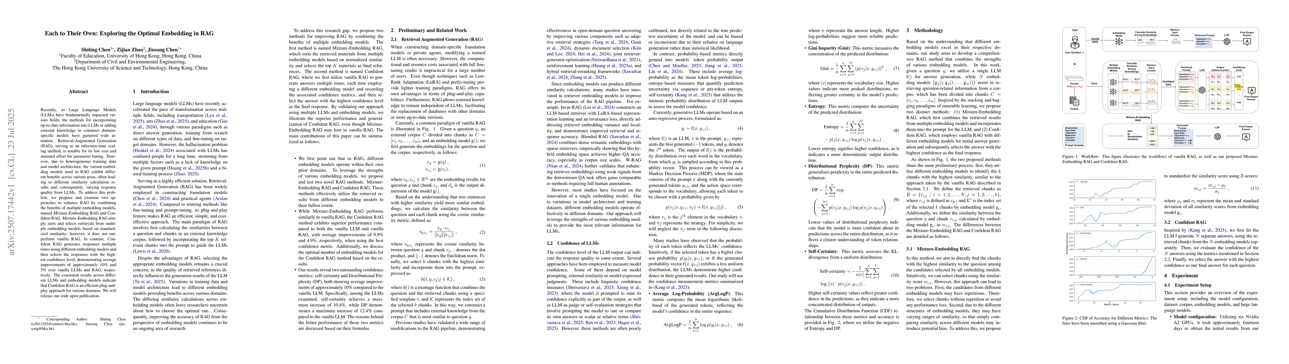 Thumbnail for Each to Their Own: Exploring the Optimal Embedding in RAG