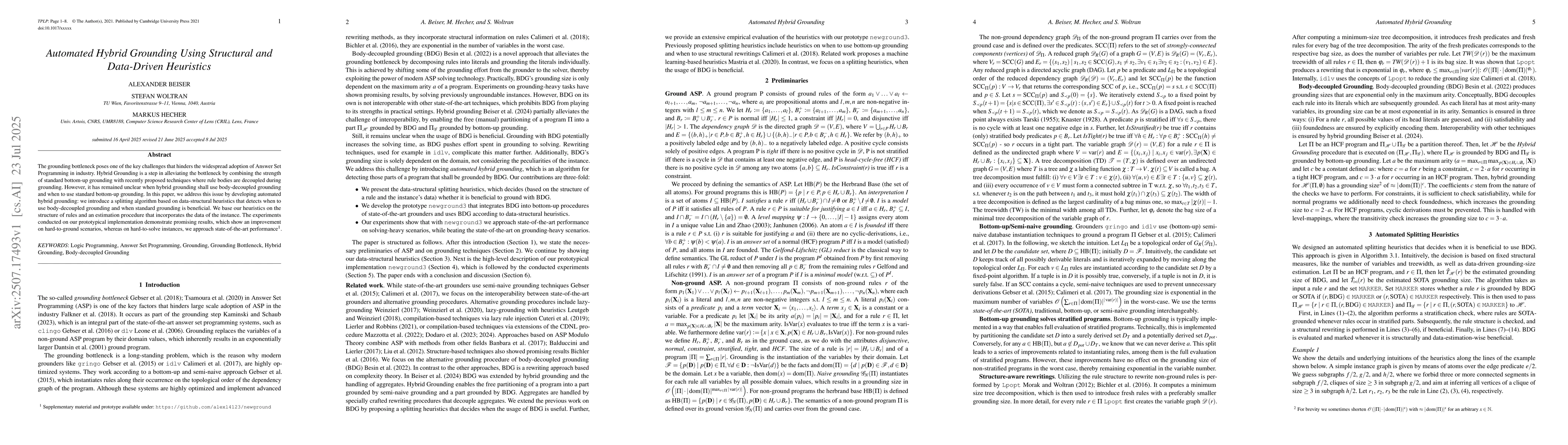 Thumbnail for Automated Hybrid Grounding Using Structural and Data-Driven Heuristics