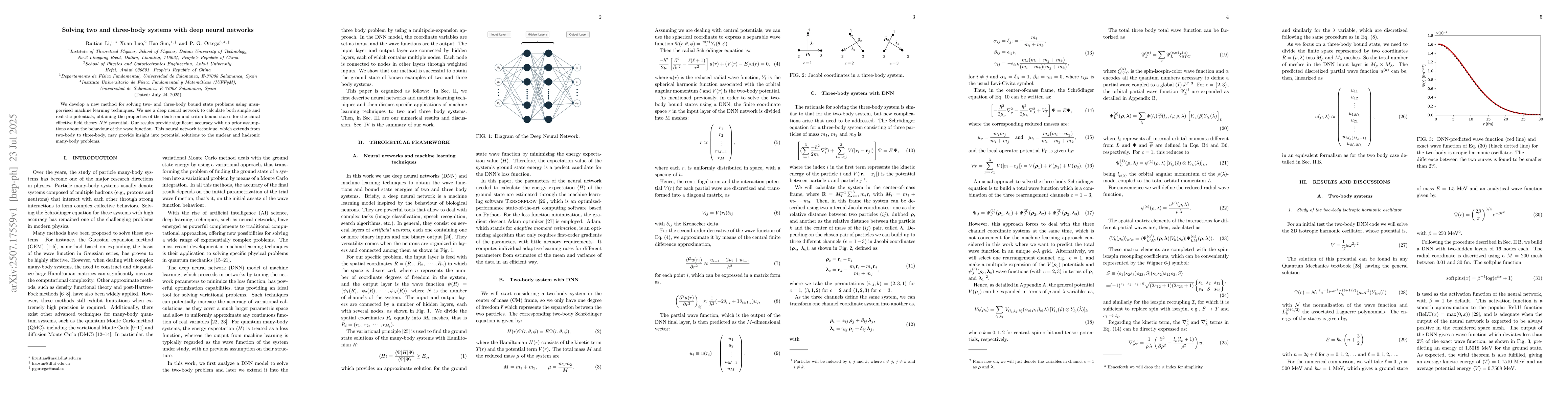 Thumbnail for Solving two and three-body systems with deep neural networks