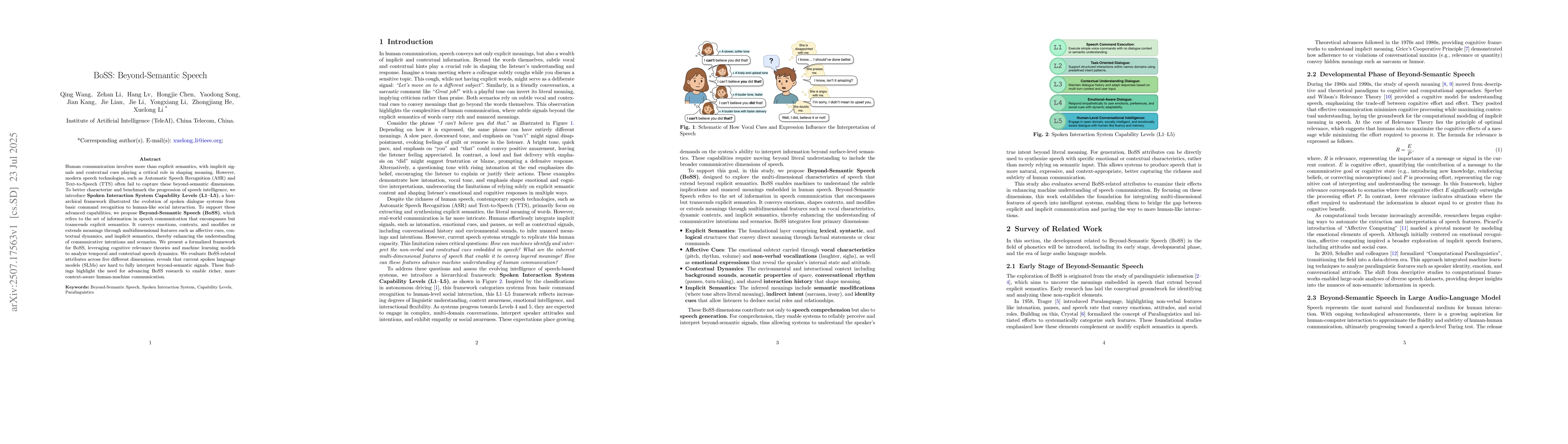 Thumbnail for BoSS: Beyond-Semantic Speech