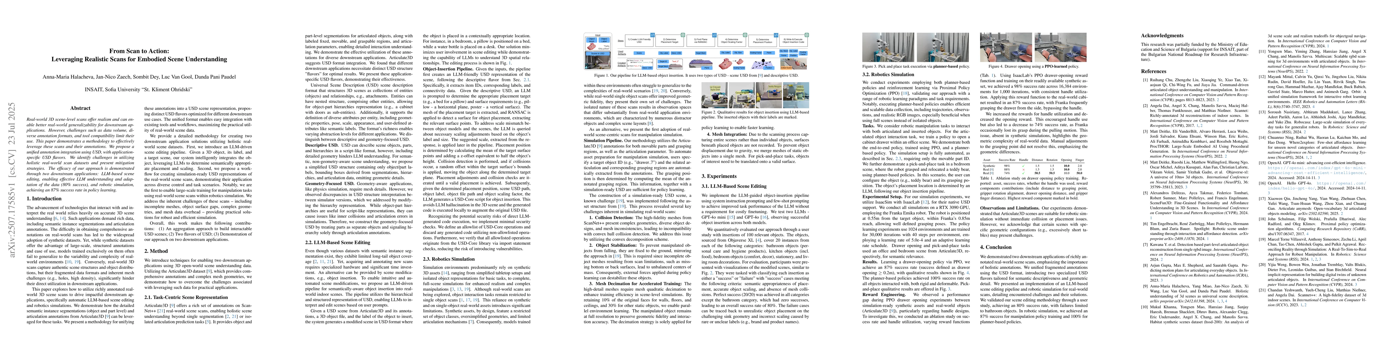 Thumbnail for From Scan to Action: Leveraging Realistic Scans for Embodied Scene
  Understanding