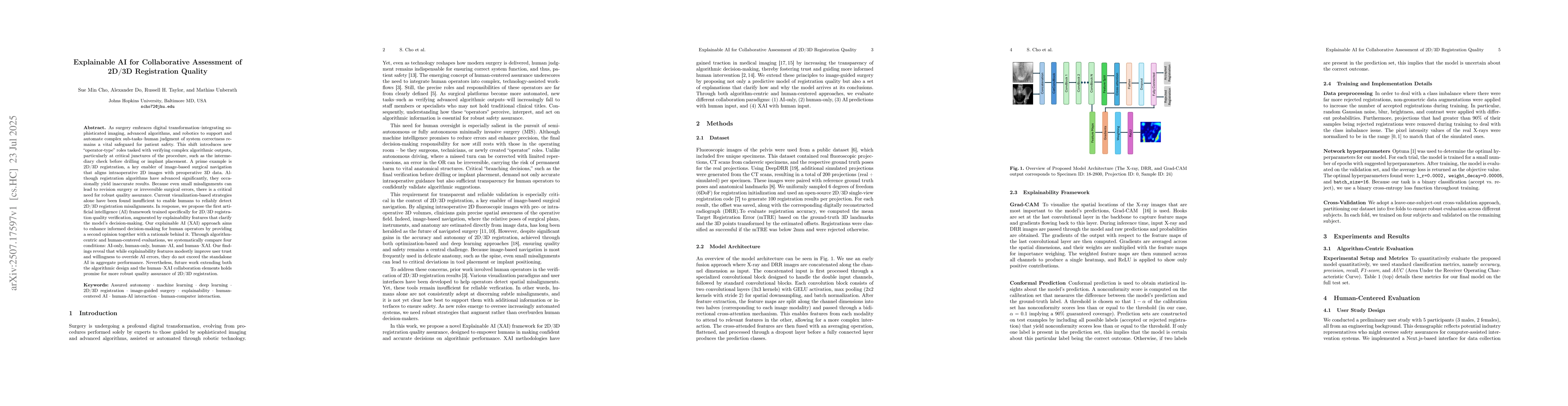 Thumbnail for Explainable AI for Collaborative Assessment of 2D/3D Registration
  Quality