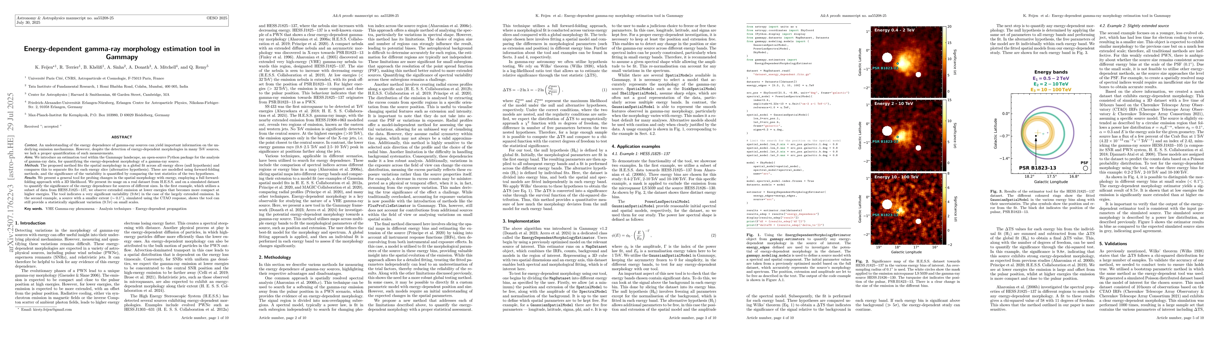 Thumbnail for Energy-dependent gamma-ray morphology Estimation Tool in Gammapy