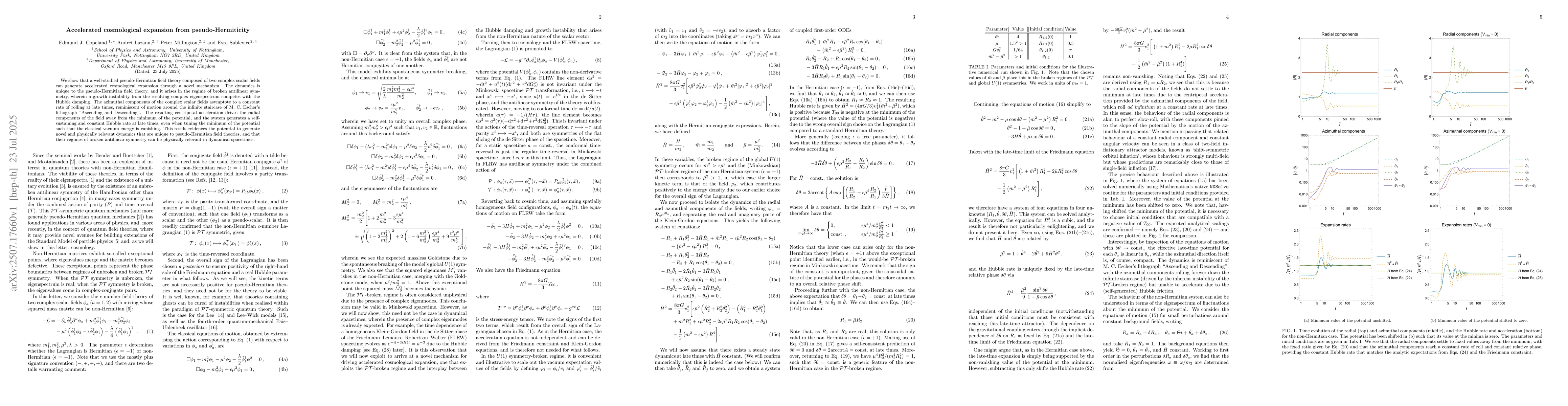 Thumbnail for Accelerated cosmological expansion from pseudo-Hermiticity