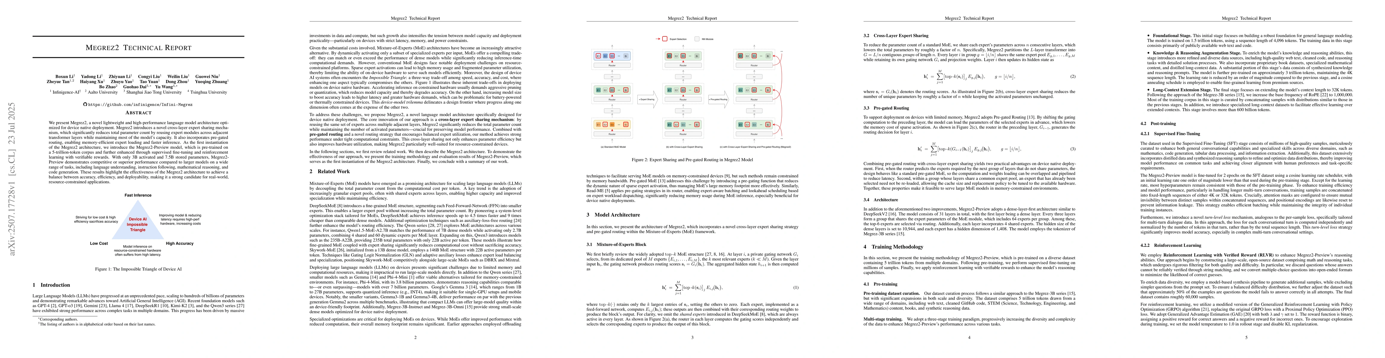 Thumbnail for Megrez2 Technical Report