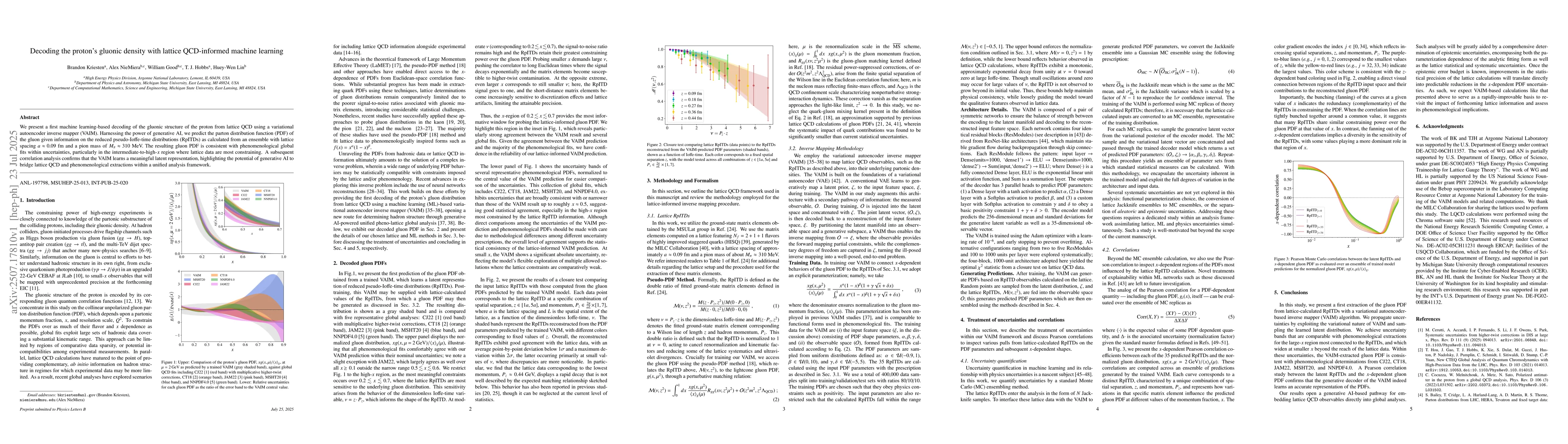 Thumbnail for Decoding the proton's gluonic density with lattice QCD-informed machine
  learning