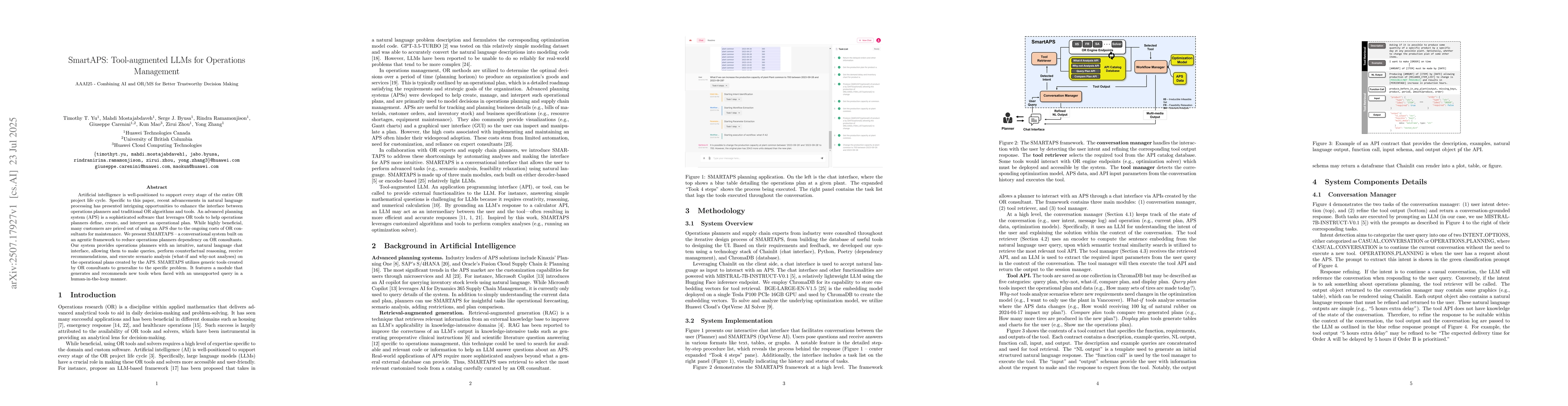 Thumbnail for SMARTAPS: Tool-augmented LLMs for Operations Management