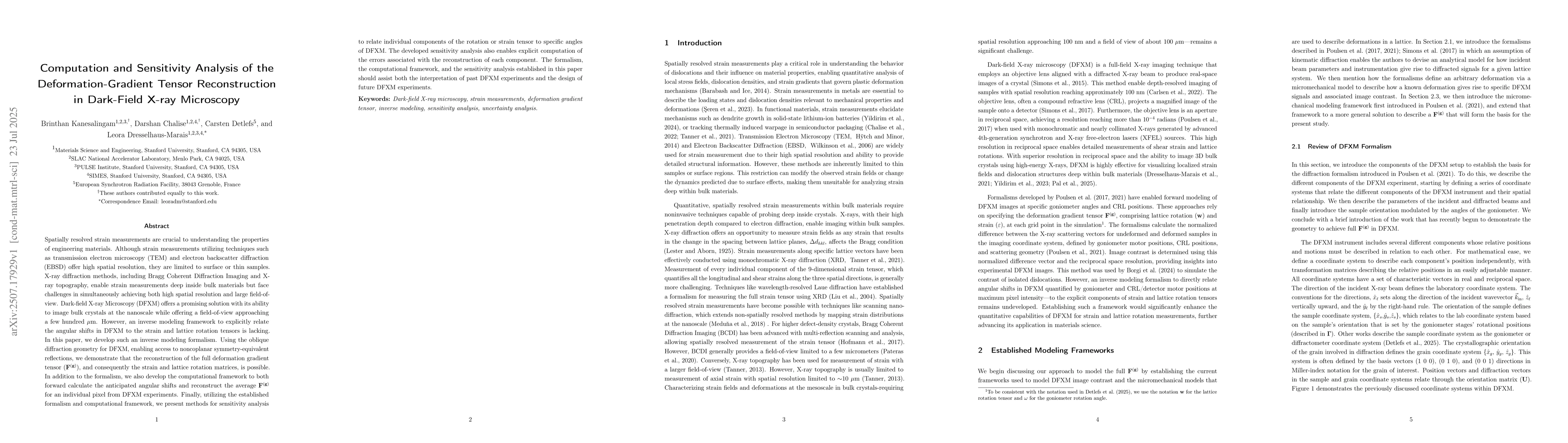 Thumbnail for Computation and Sensitivity Analysis of the Deformation-Gradient Tensor
  Reconstruction in Dark-Field X-ray Microscopy