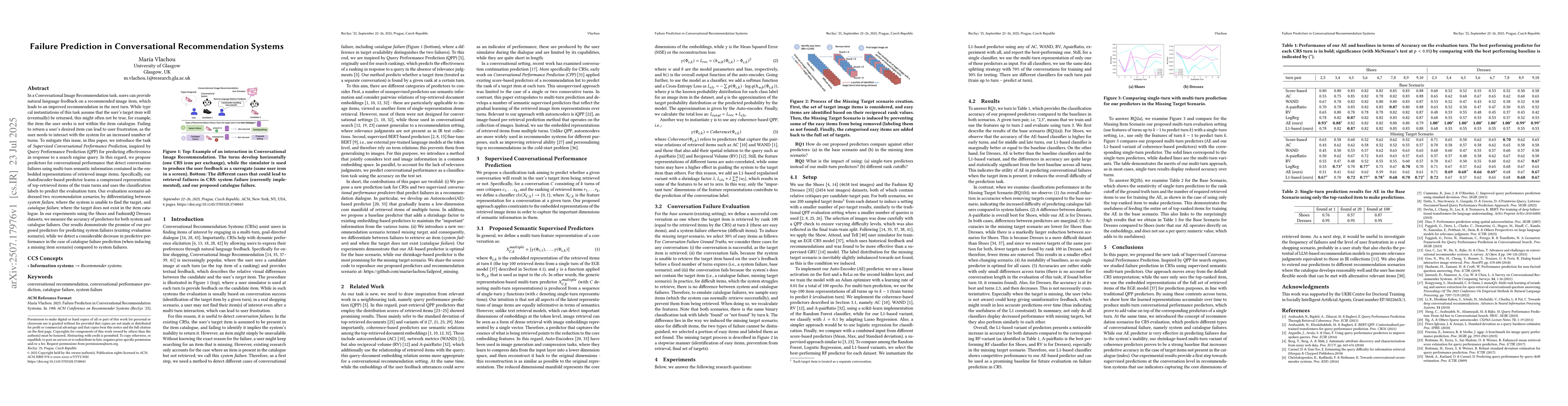Thumbnail for Failure Prediction in Conversational Recommendation Systems
