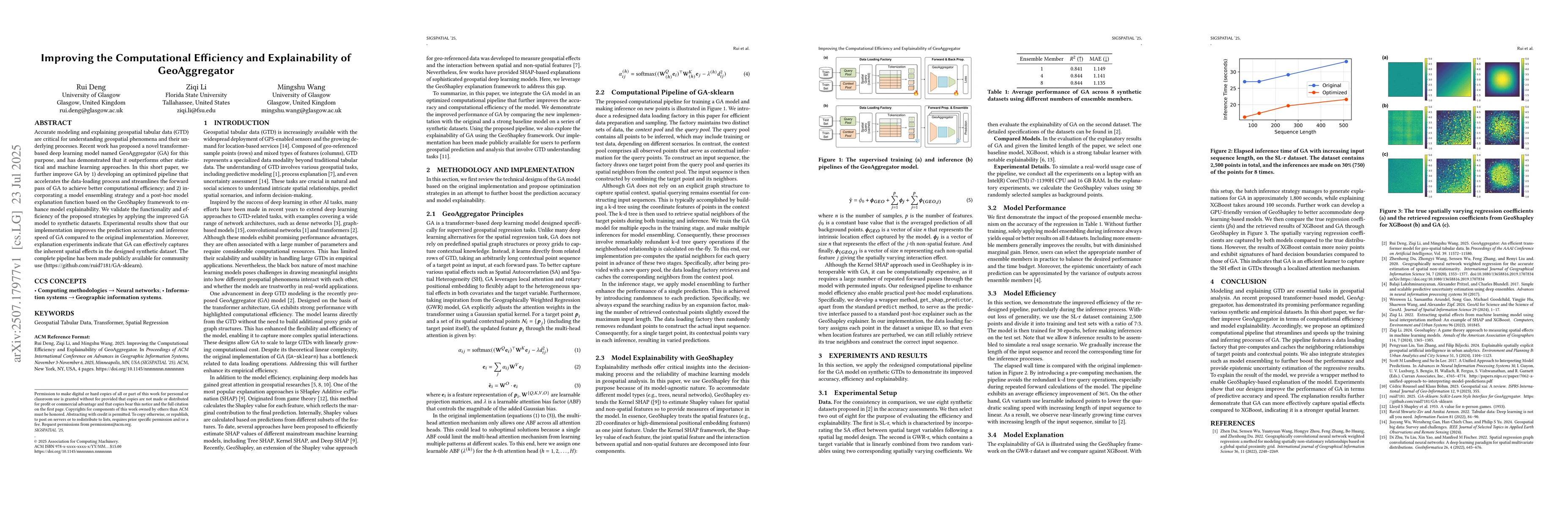 Thumbnail for Improving the Computational Efficiency and Explainability of
  GeoAggregator