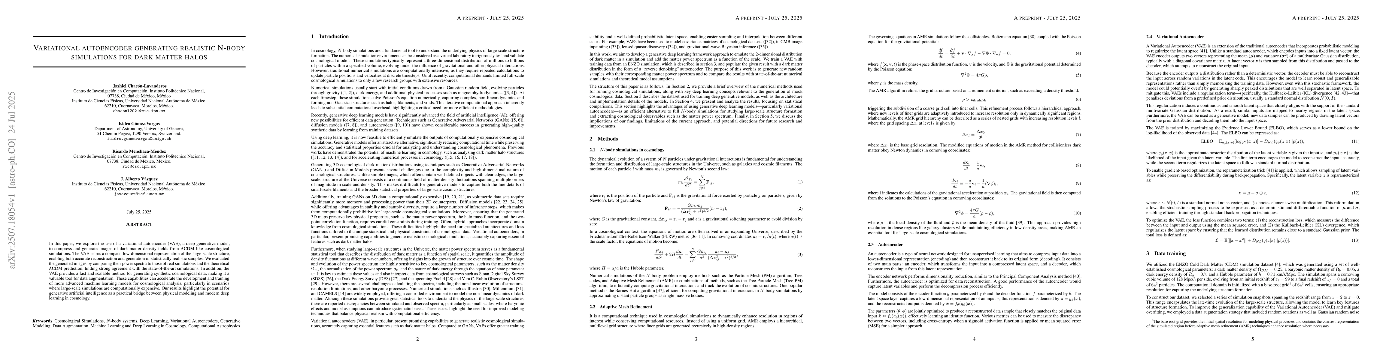 Thumbnail for Variational autoencoder for generating realistic $N$-body simulations
  for dark matter halos