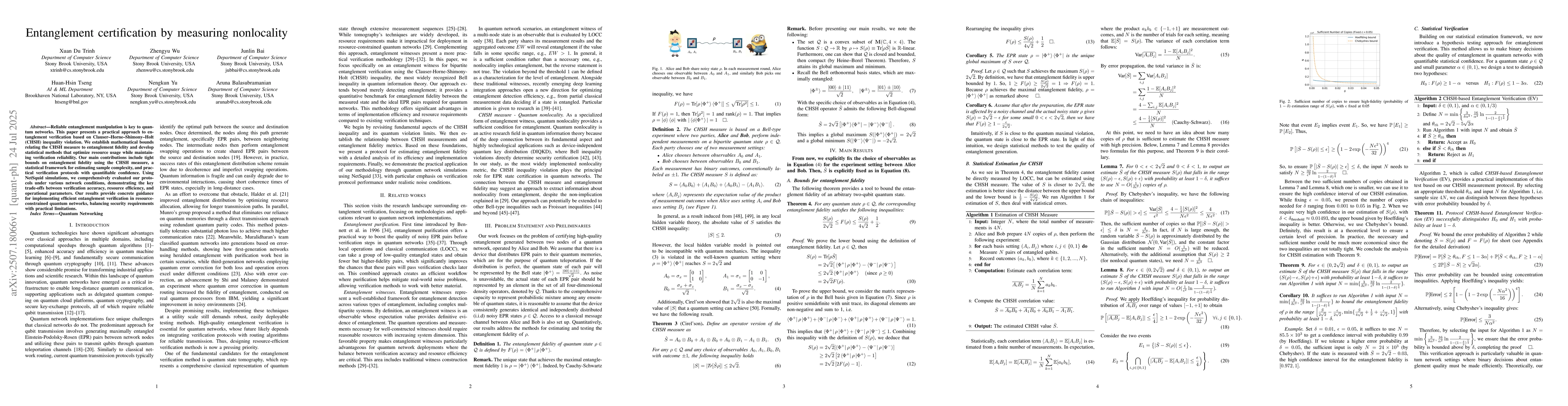 Thumbnail for Entanglement certification by measuring nonlocality