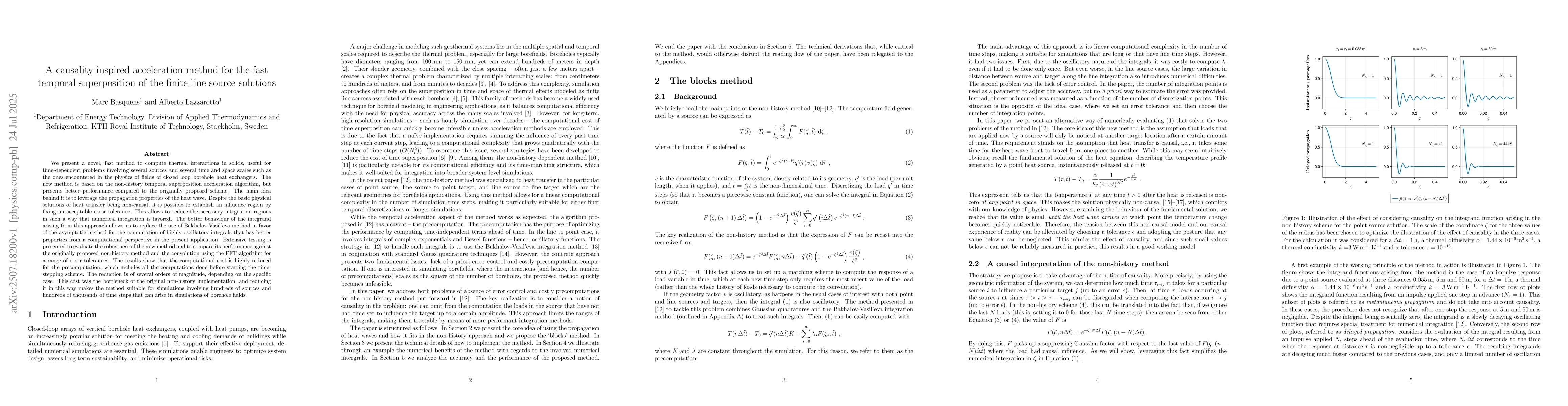 Thumbnail for A causality inspired acceleration method for the fast temporal
  superposition of the finite line source solutions