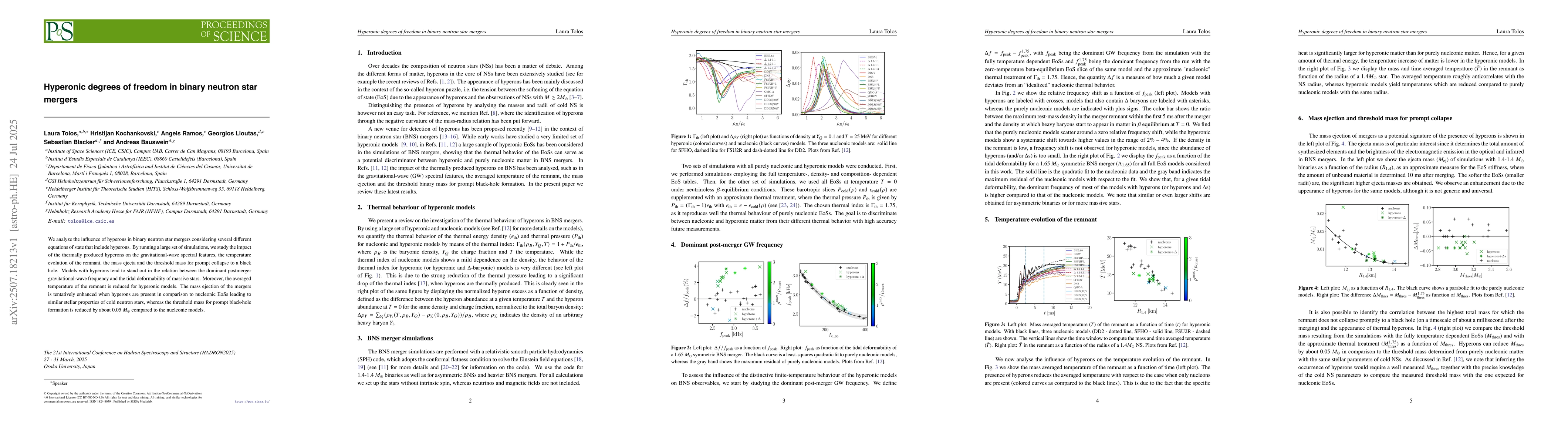 Thumbnail for Hyperonic degrees of freedom in binary neutron star mergers