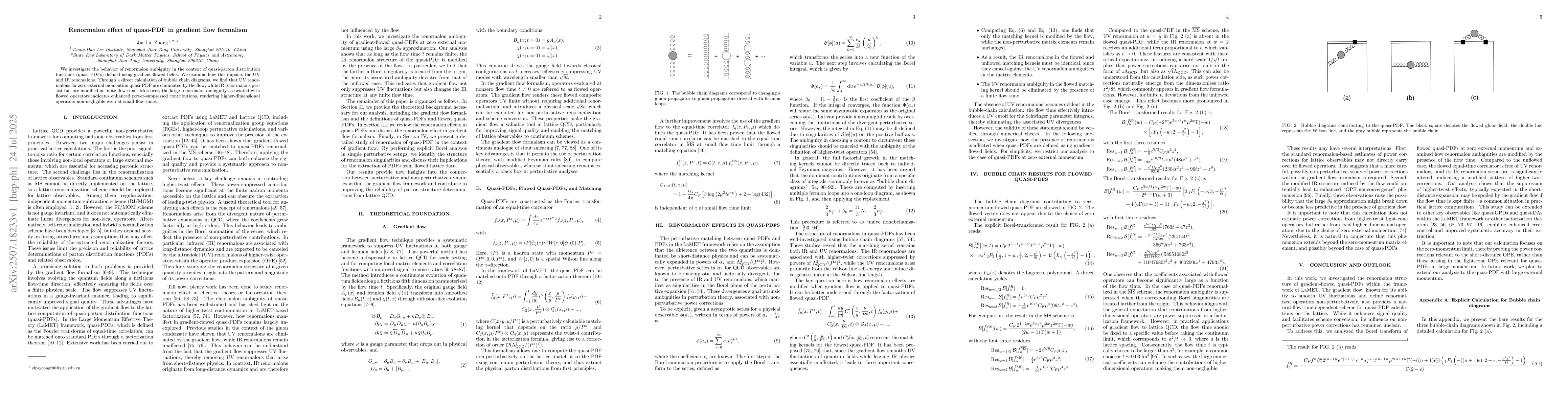 Thumbnail for Renormalon effect of quasi-PDF in gradient flow formalism