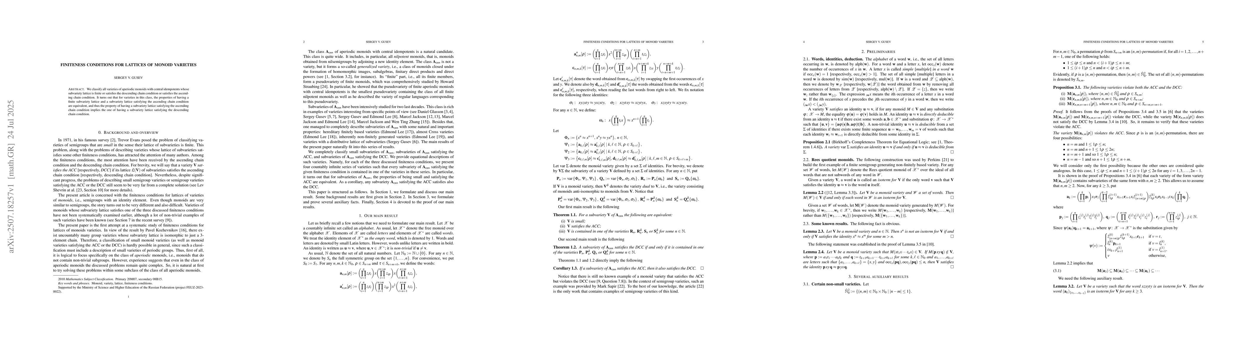 Thumbnail for Finiteness conditions for lattices of monoid varieties