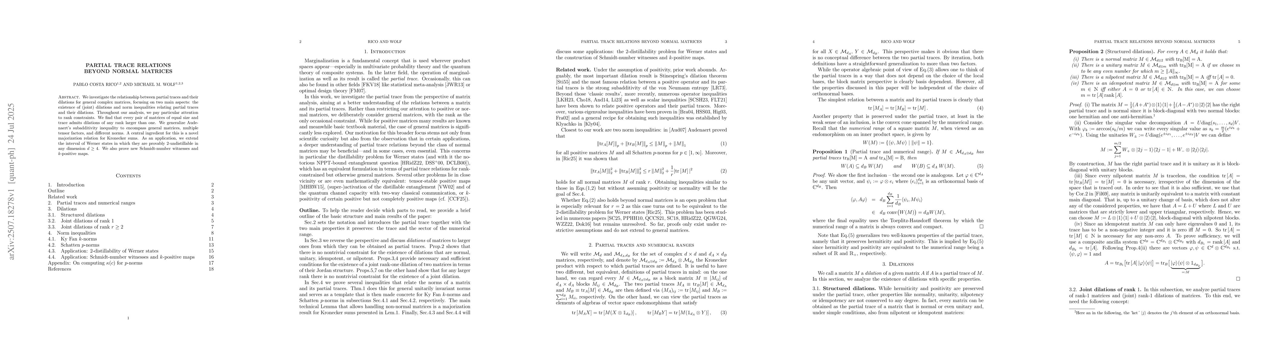 Thumbnail for Partial trace relations beyond normal matrices