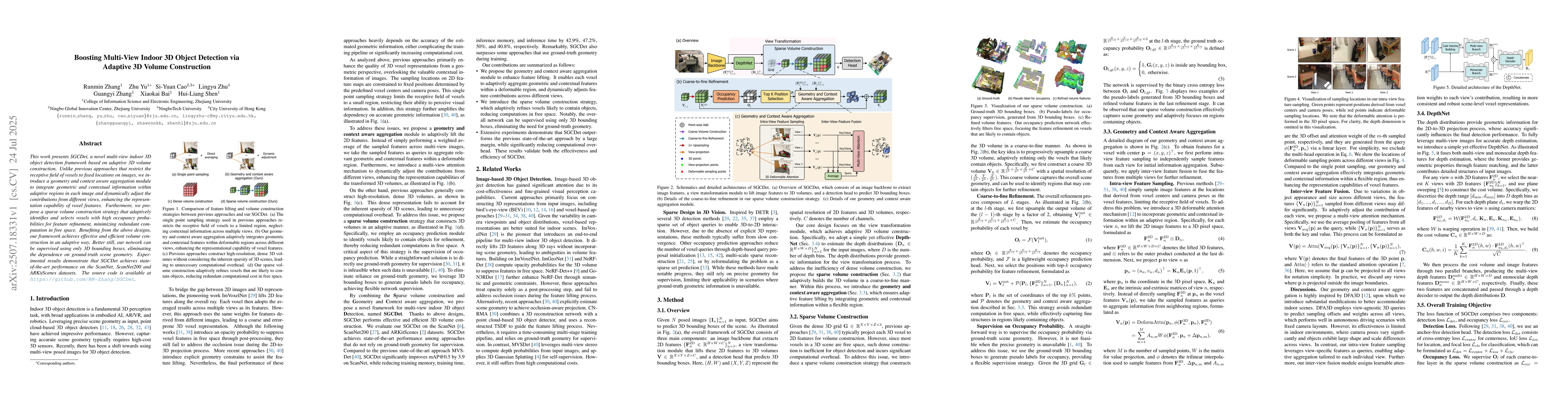 Thumbnail for Boosting Multi-View Indoor 3D Object Detection via Adaptive 3D Volume
  Construction