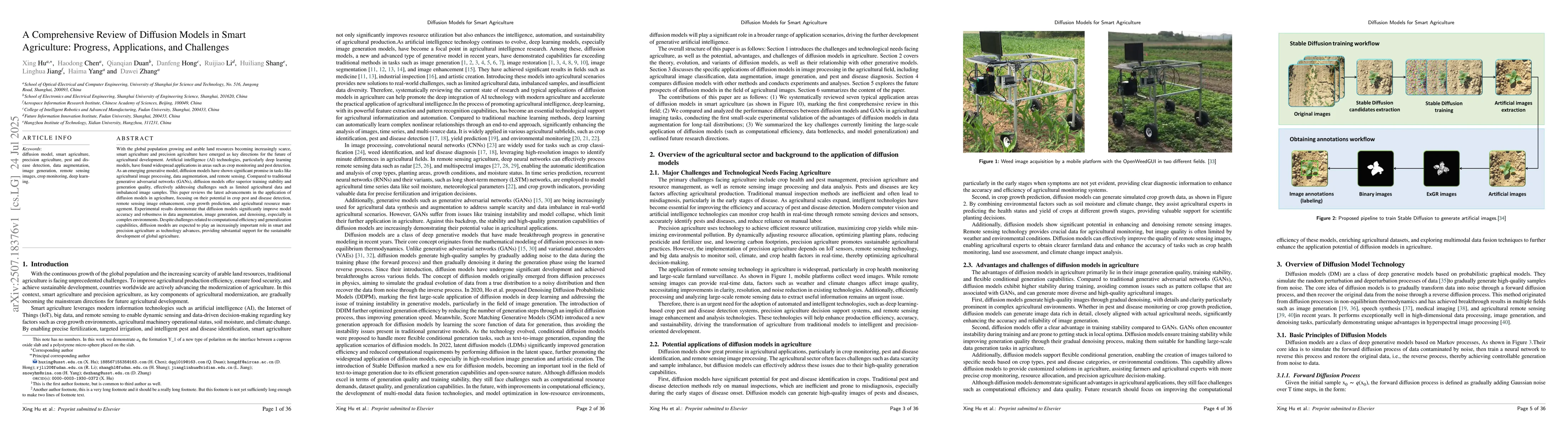 Thumbnail for A Comprehensive Review of Diffusion Models in Smart Agriculture:
  Progress, Applications, and Challenges