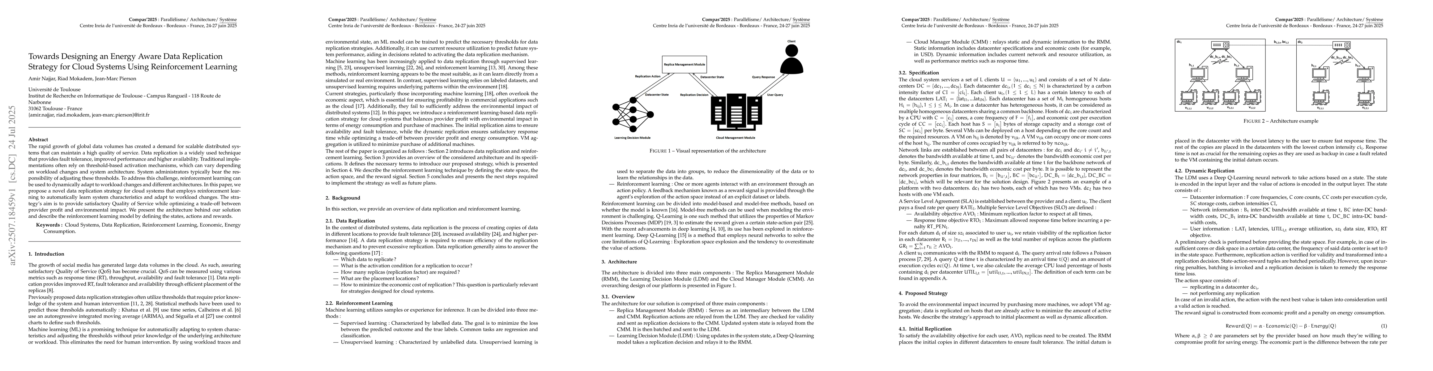Thumbnail for Towards Designing an Energy Aware Data Replication Strategy for Cloud
  Systems Using Reinforcement Learning