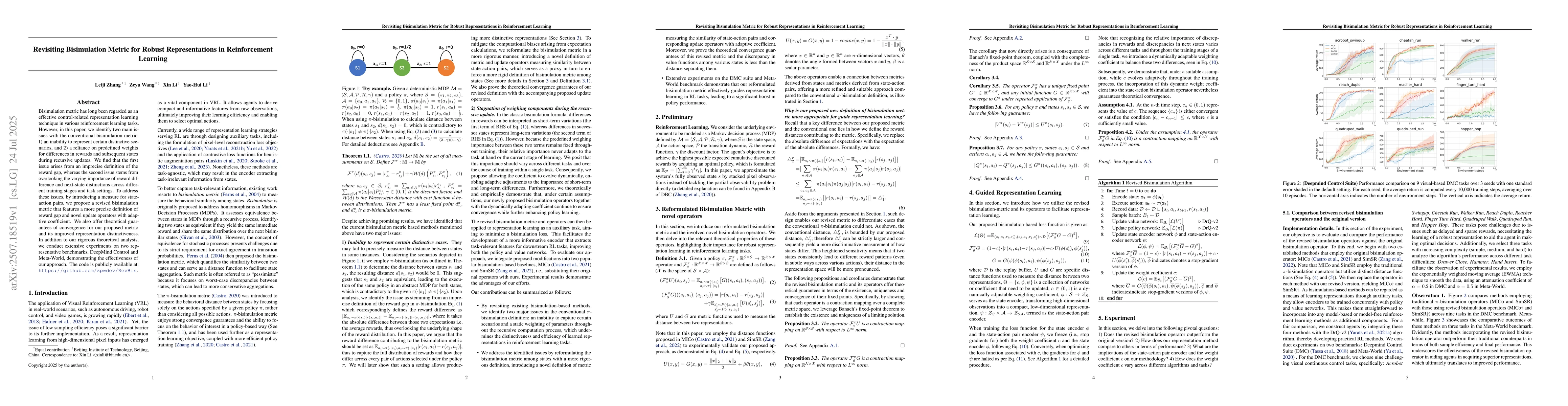 Thumbnail for Revisiting Bisimulation Metric for Robust Representations in
  Reinforcement Learning