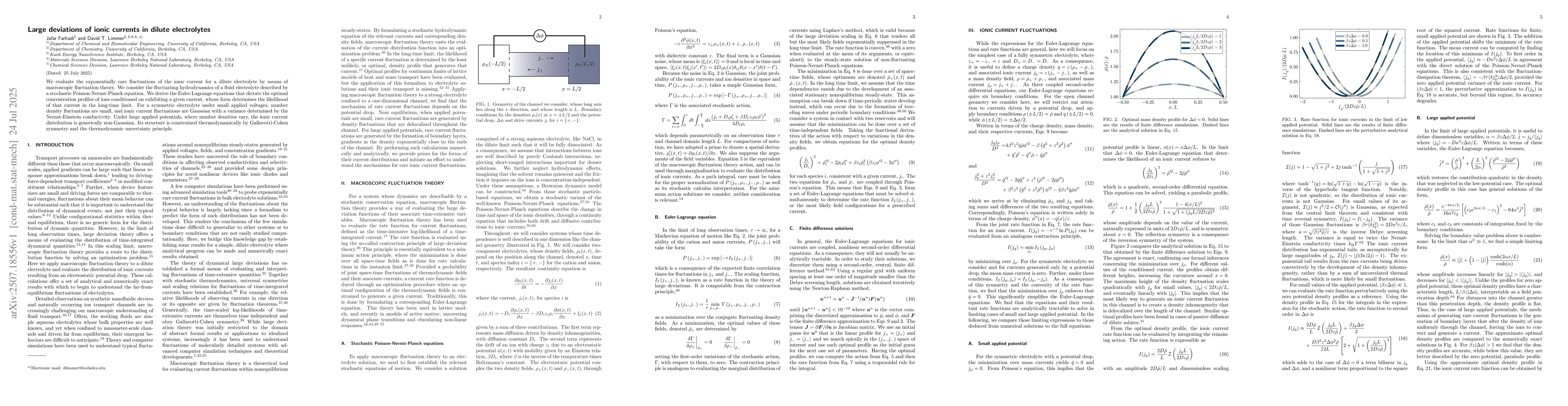 Thumbnail for Large deviations of ionic currents in dilute electrolytes