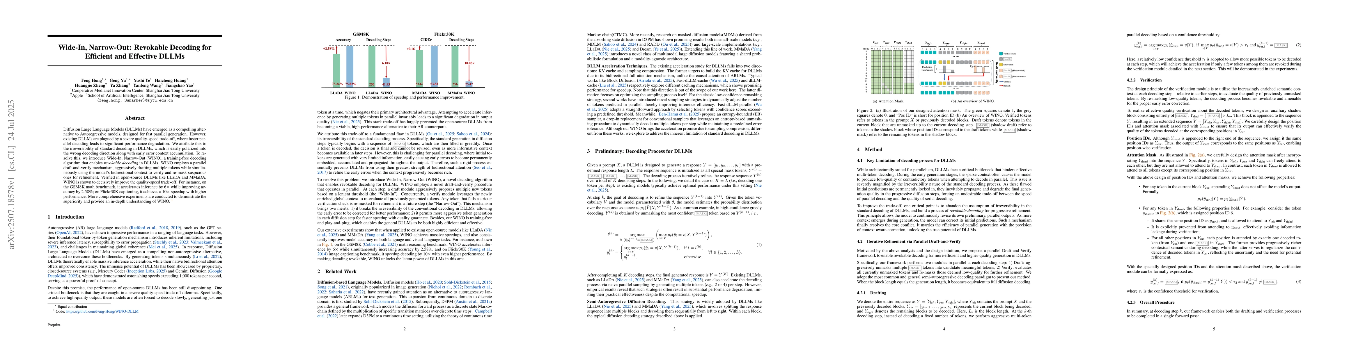 Thumbnail for Wide-In, Narrow-Out: Revokable Decoding for Efficient and Effective
  DLLMs