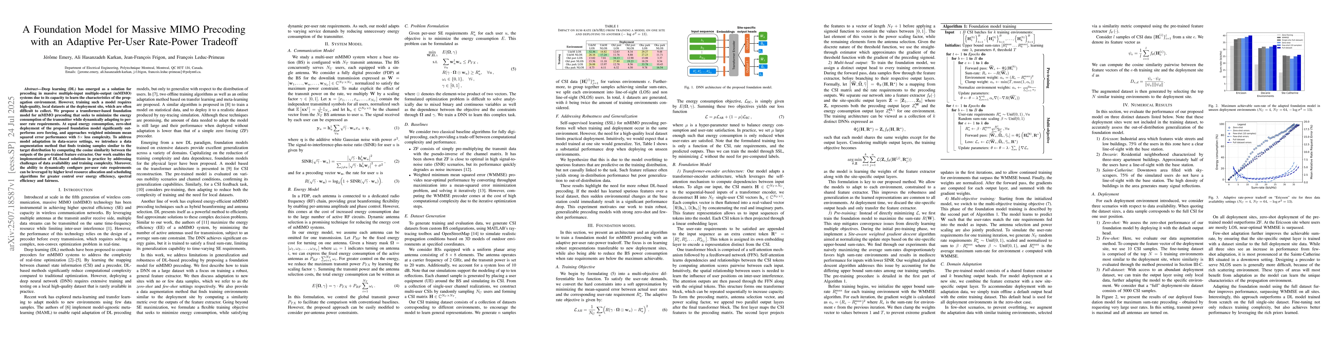 Thumbnail for A Foundation Model for Massive MIMO Precoding with an Adaptive per-User
  Rate-Power Tradeoff