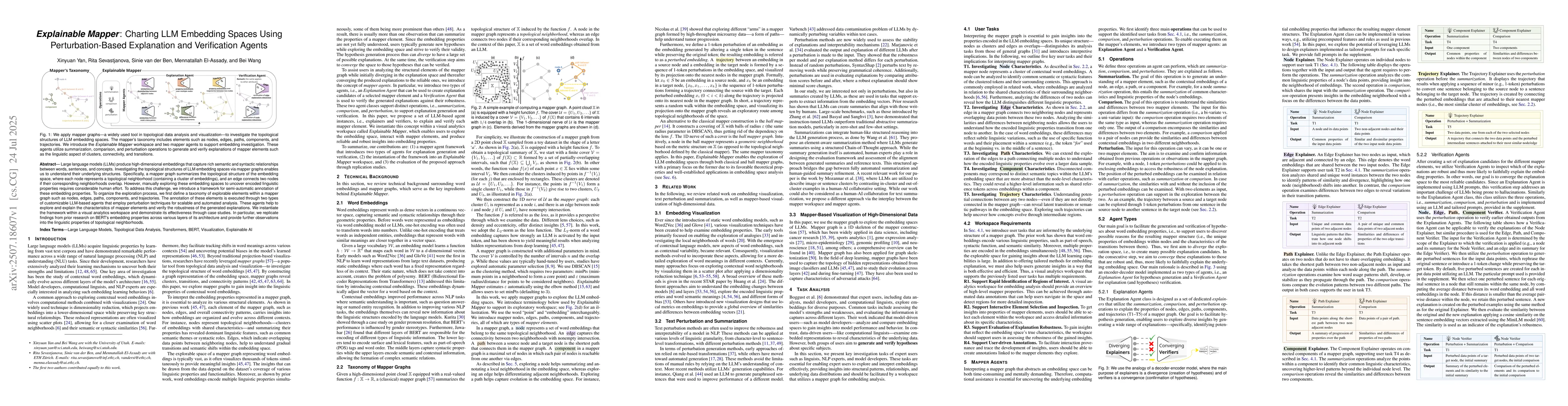 Thumbnail for Explainable Mapper: Charting LLM Embedding Spaces Using
  Perturbation-Based Explanation and Verification Agents