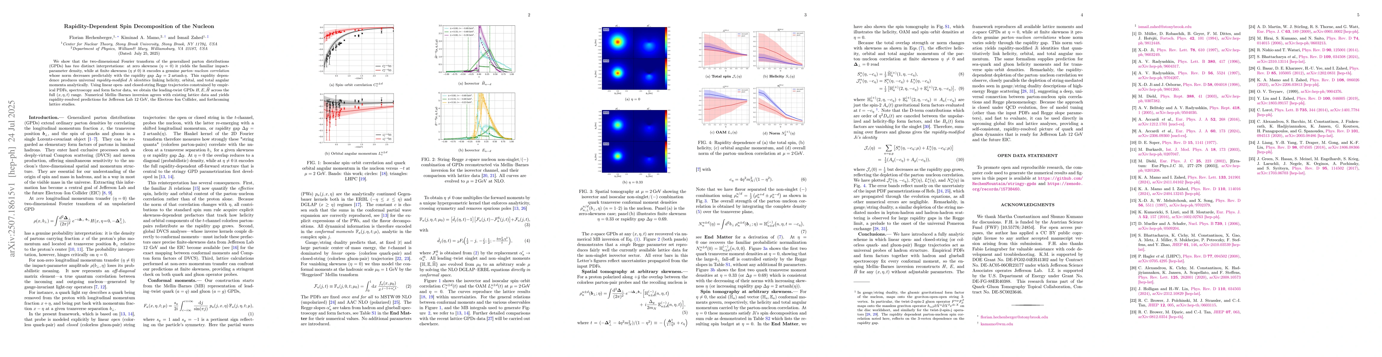 Thumbnail for Rapidity-Dependent Spin Decomposition of the Nucleon