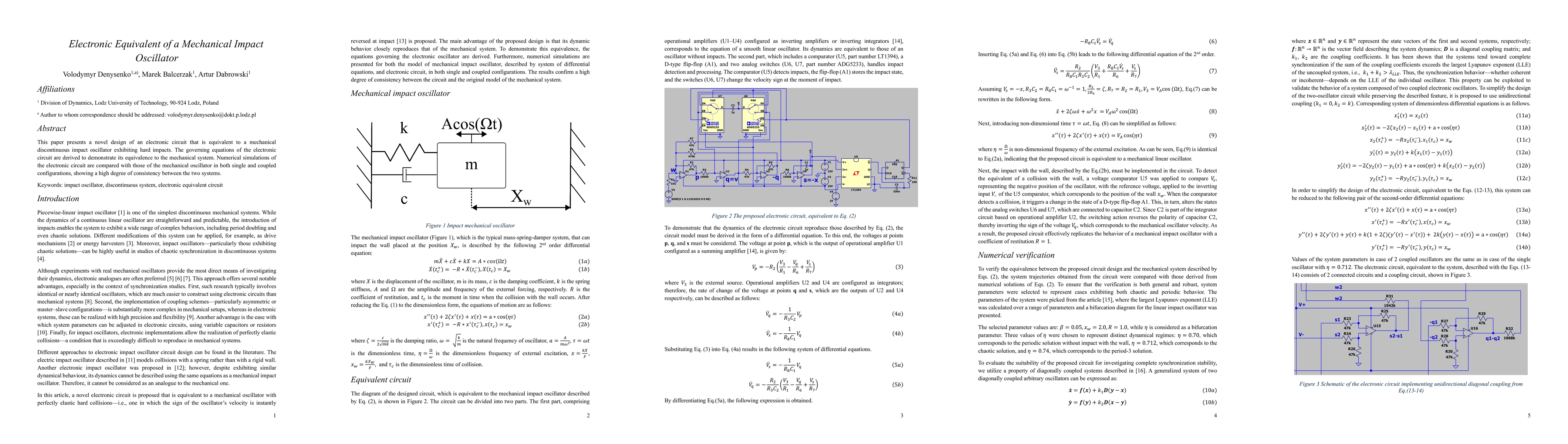 Thumbnail for Electronic Equivalent of a Mechanical Impact Oscillator