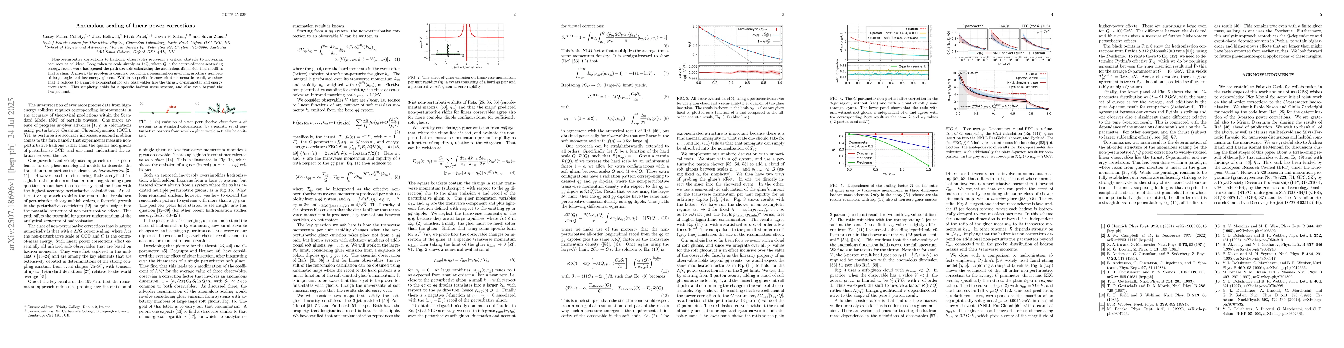 Thumbnail for Anomalous scaling of linear power corrections