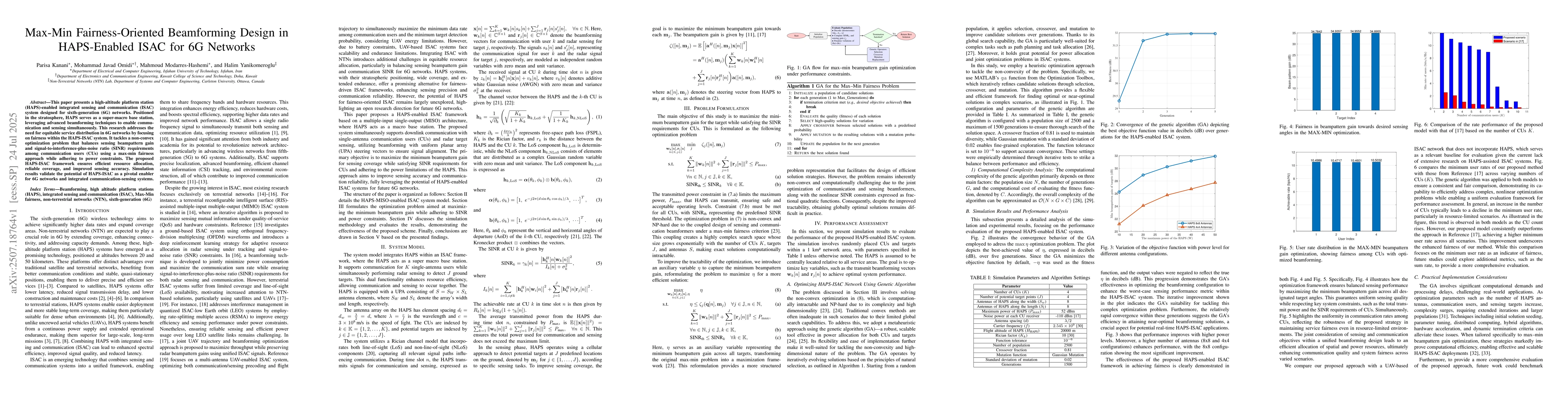 Thumbnail for Max-Min Fairness-Oriented Beamforming Design in HAPS-Enabled ISAC for 6G
  Networks