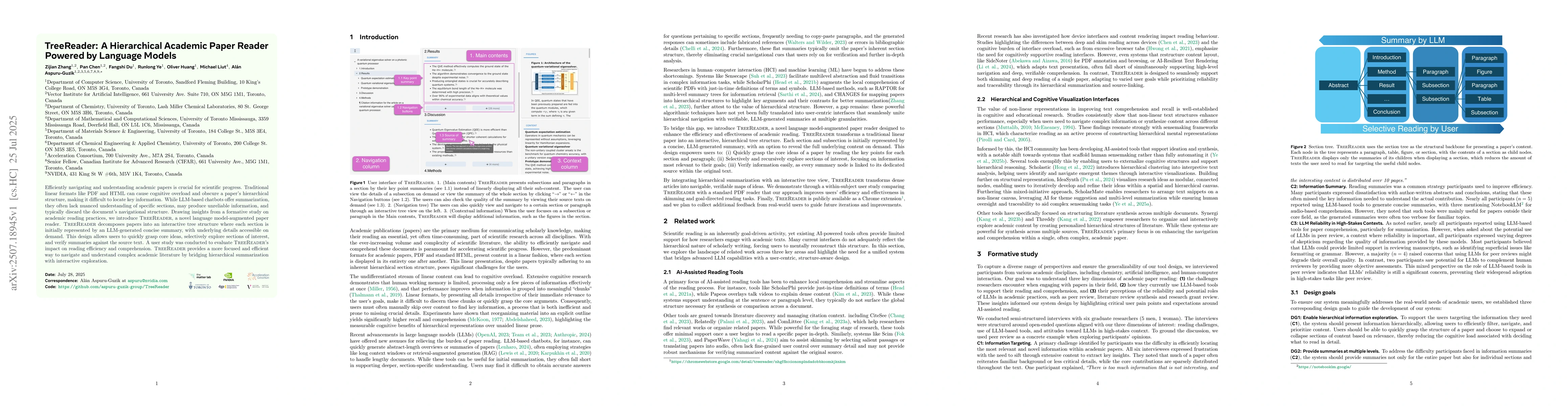Thumbnail for TreeReader: A Hierarchical Academic Paper Reader Powered by Language
  Models