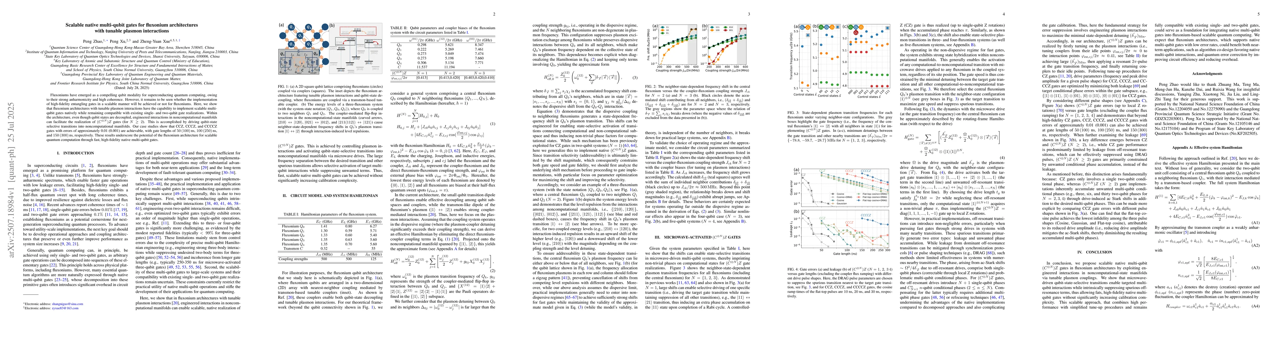 Thumbnail for Scalable native multi-qubit gates for fluxonium architectures with
  tunable plasmon interactions