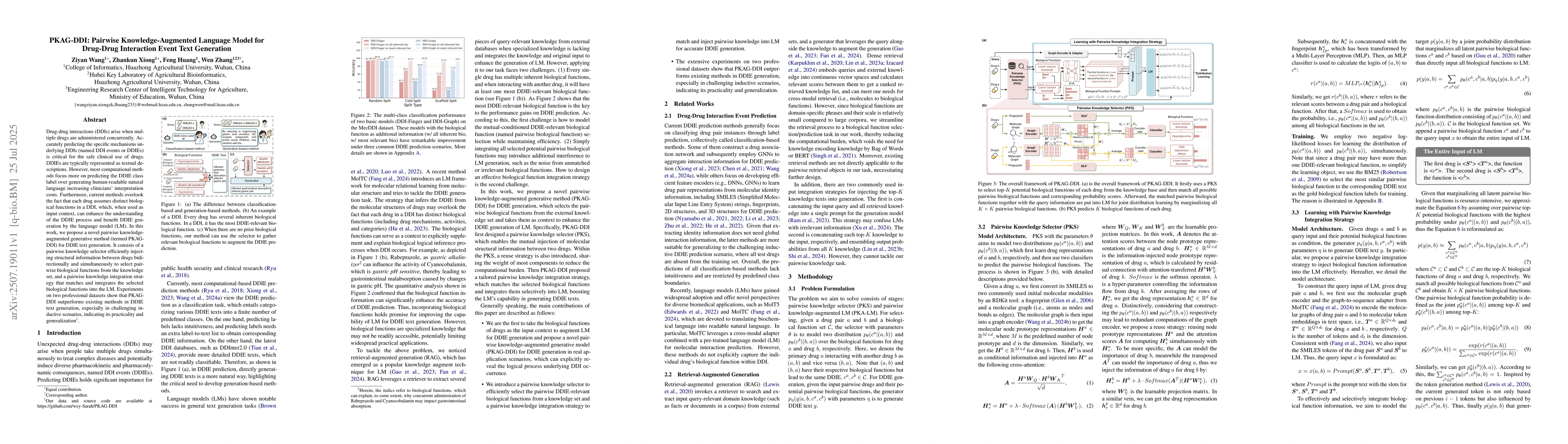 Thumbnail for PKAG-DDI: Pairwise Knowledge-Augmented Language Model for Drug-Drug
  Interaction Event Text Generation