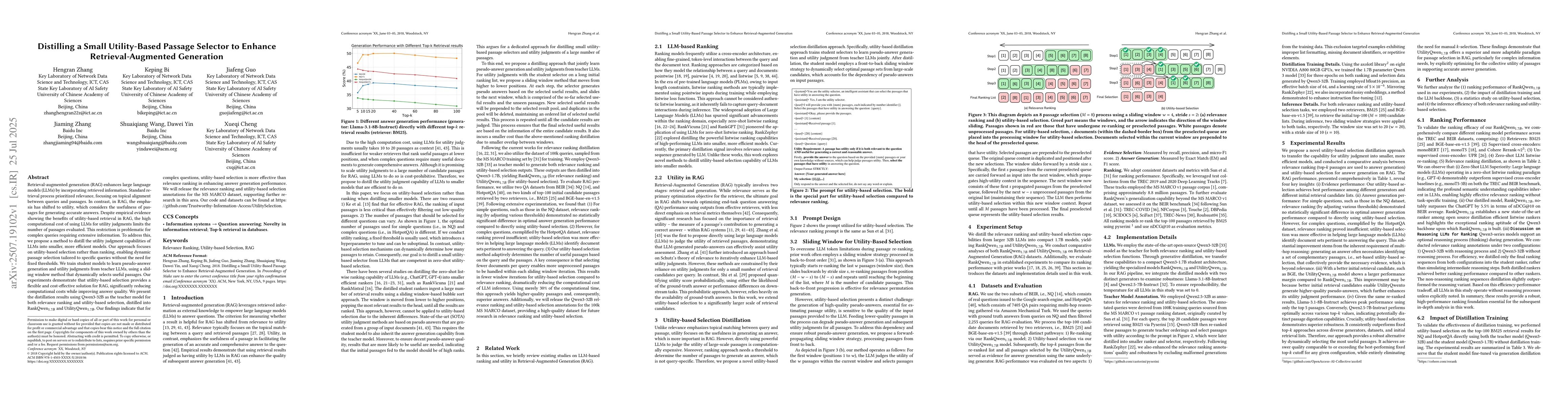 Thumbnail for Distilling a Small Utility-Based Passage Selector to Enhance
  Retrieval-Augmented Generation