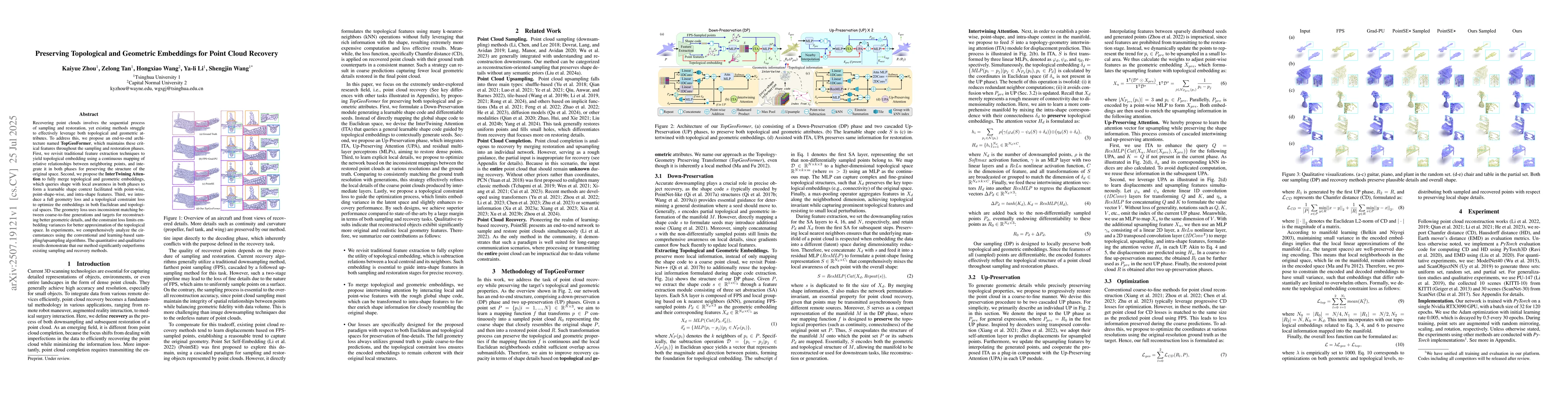 Thumbnail for Preserving Topological and Geometric Embeddings for Point Cloud Recovery