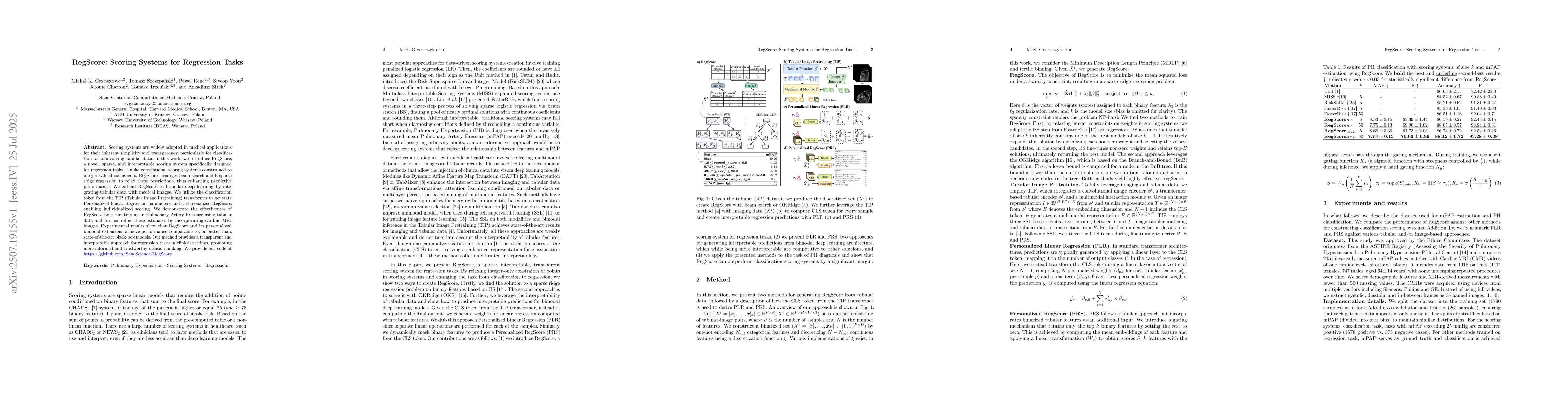Thumbnail for RegScore: Scoring Systems for Regression Tasks