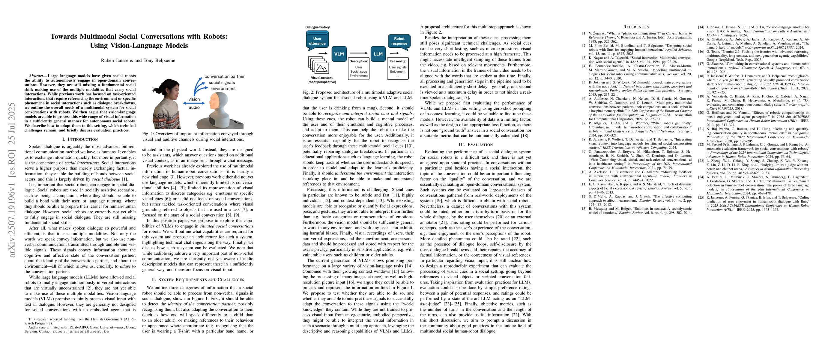 Thumbnail for Towards Multimodal Social Conversations with Robots: Using
  Vision-Language Models