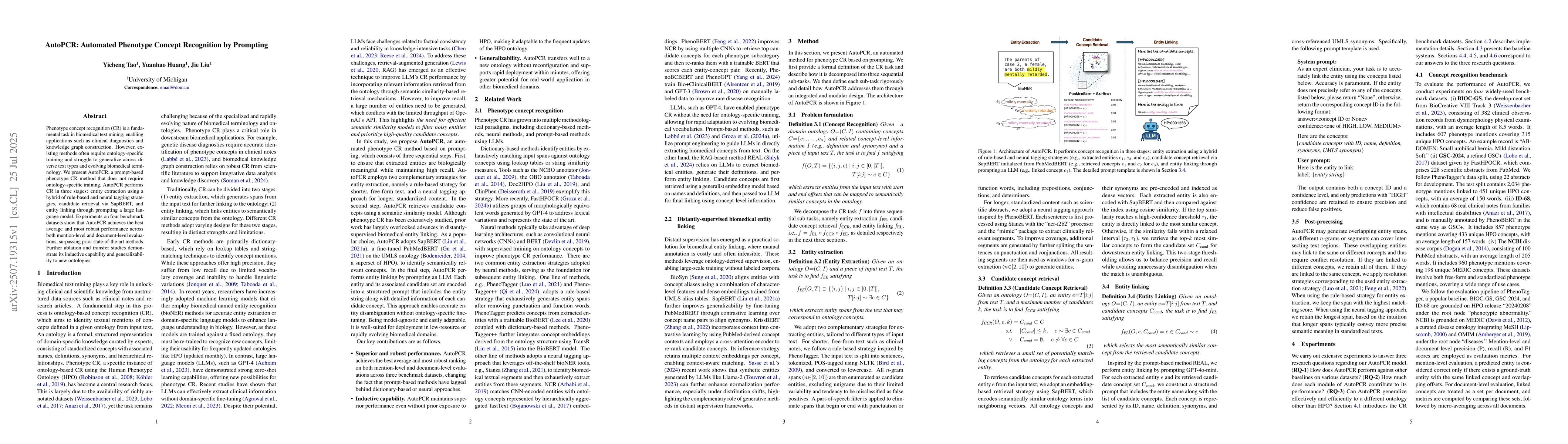 Thumbnail for AutoPCR: Automated Phenotype Concept Recognition by Prompting