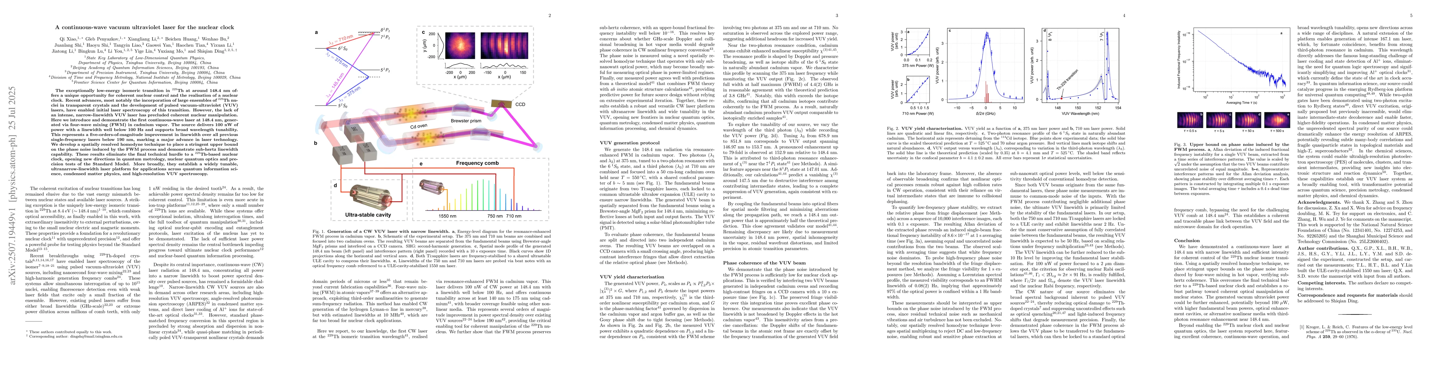 Thumbnail for A continuous-wave vacuum ultraviolet laser for the nuclear clock