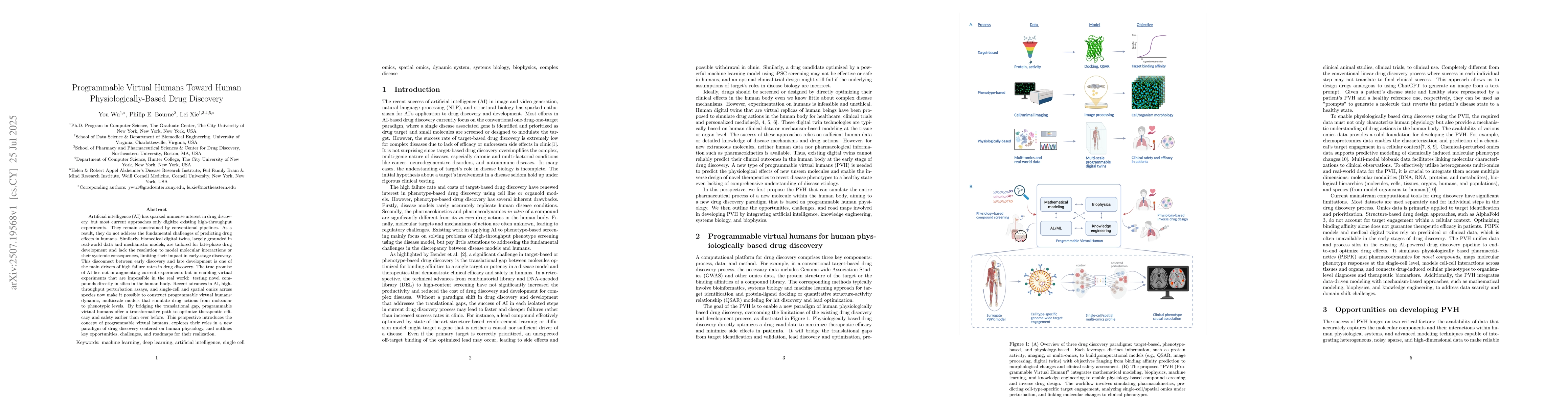 Thumbnail for Programmable Virtual Humans Toward Human Physiologically-Based Drug
  Discovery