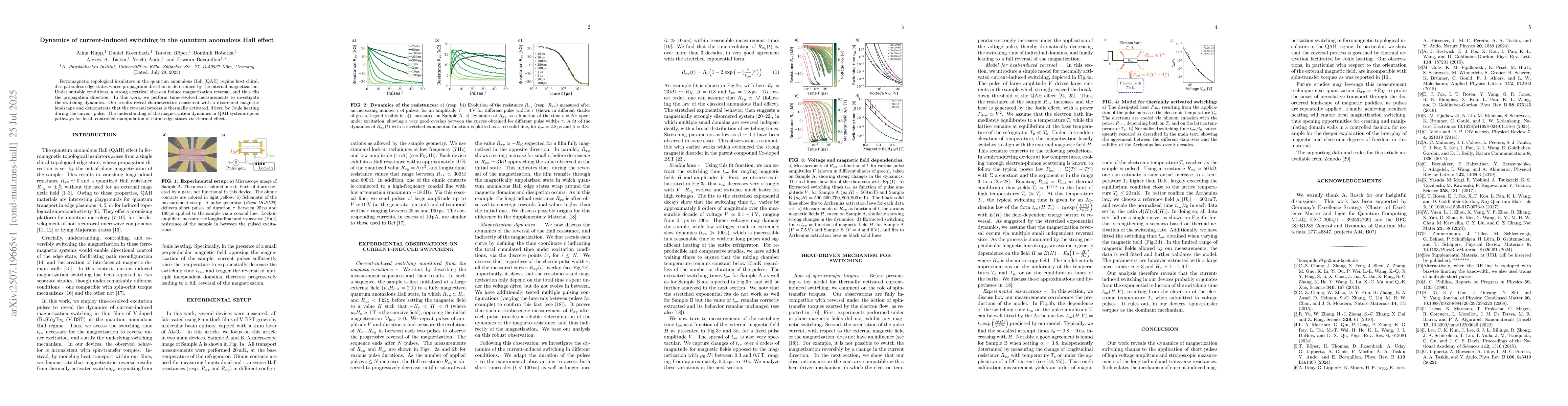 Thumbnail for Dynamics of current-induced switching in the quantum anomalous Hall
  effect