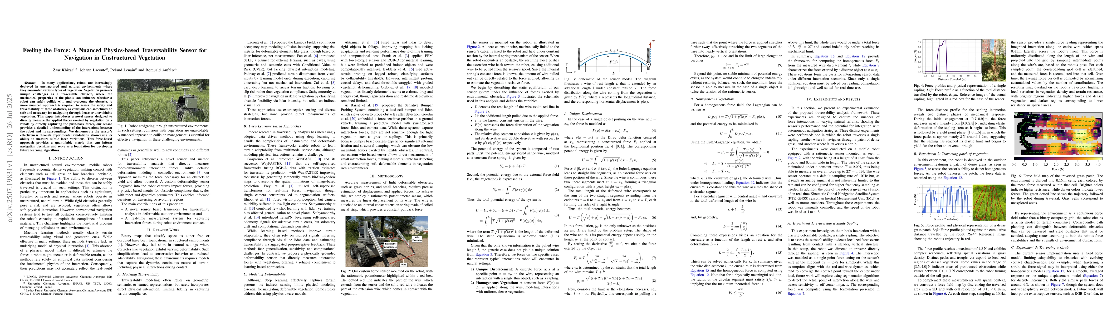 Thumbnail for Feeling the Force: A Nuanced Physics-based Traversability Sensor for
  Navigation in Unstructured Vegetation