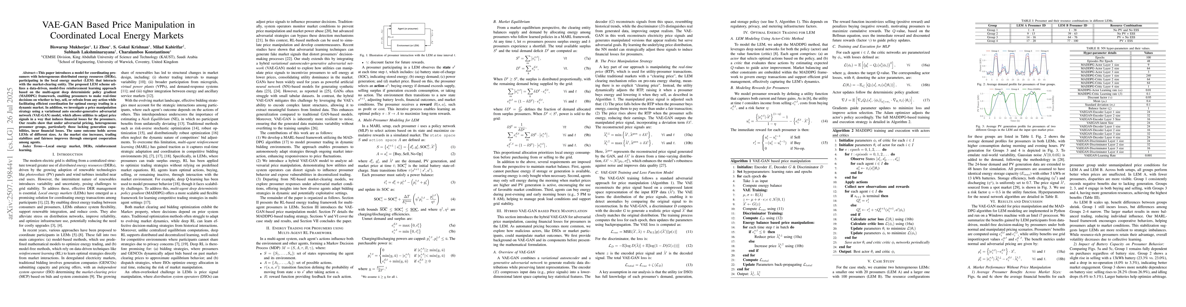 Thumbnail for VAE-GAN Based Price Manipulation in Coordinated Local Energy Markets